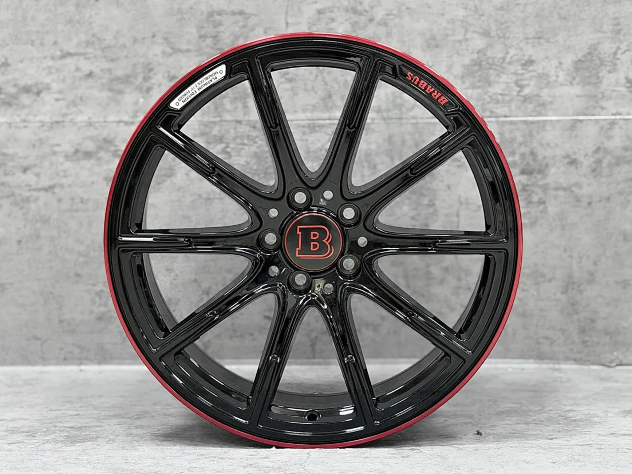 Mercedes Mercedes 19 Brabus Black Red Lip
